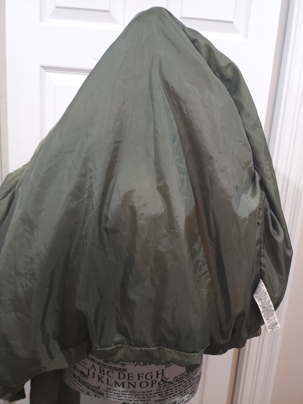 Free People Olive Green Oversized Puffer Jacket - Picture 10 of 12